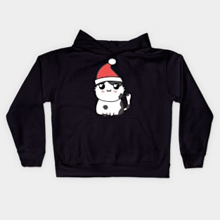 Christmas cat Kids Hoodie